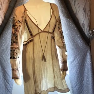 Free People Line cotton boho dress